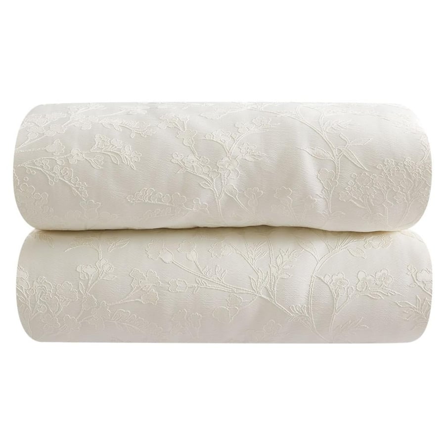 Briana luxurious bedspread | royal jacquard for two, 8 pieces, cream color
