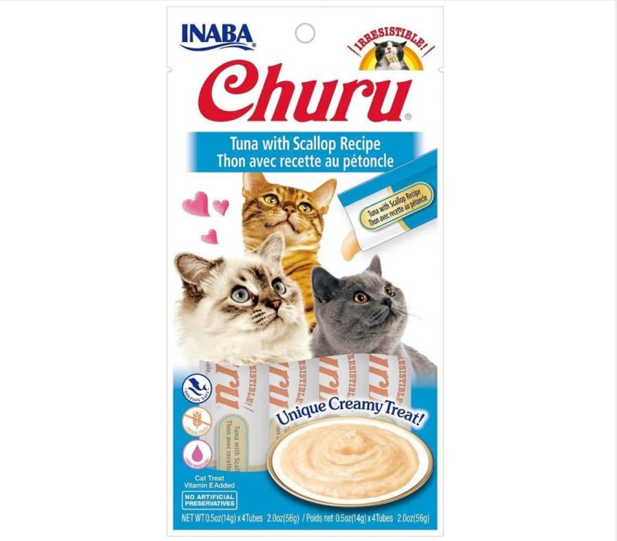 تشورو هريسة تونا مع محار 14x4 غ - Churu Tuna with Scallop 4x14g