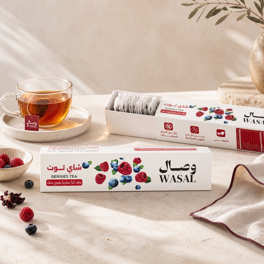 شاي توت وصال عبوة واحدة - 25 ظرف شاي