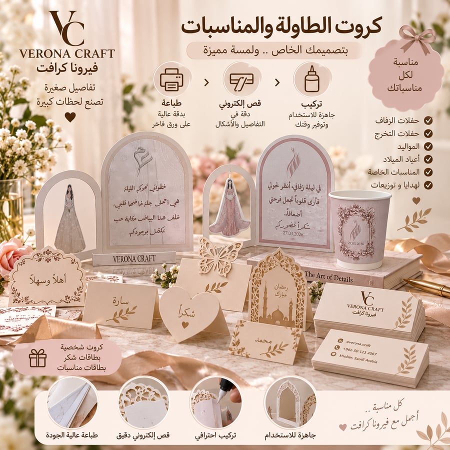 طباعة وقص الكروت والبطاقات حسب الطلب
