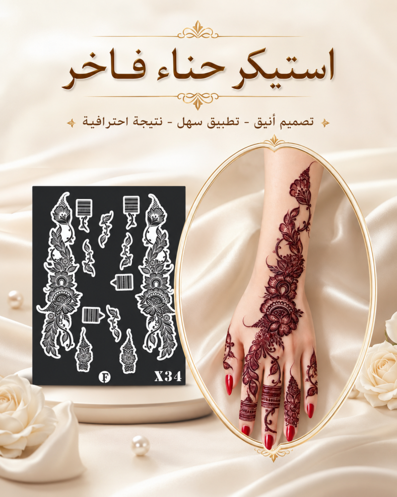 استيكر حناء X34