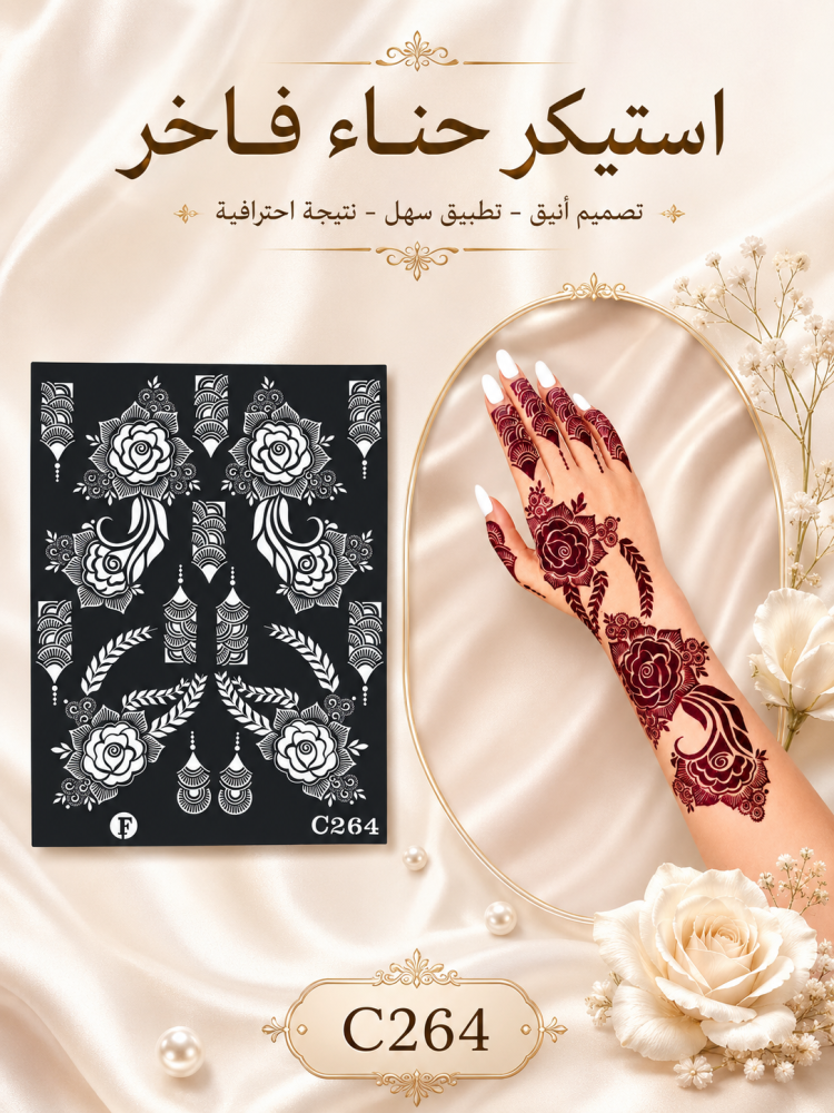 استيكر حناء من فنون الابداع C264