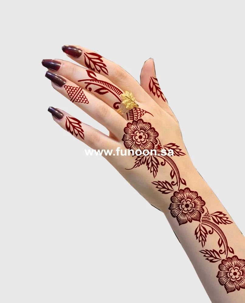 استيكر حناء  X122 لليدين -FUNOONALABDA