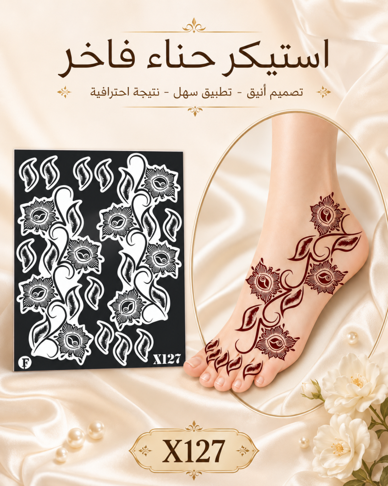 استيكر حناء من فنون الابداع X127