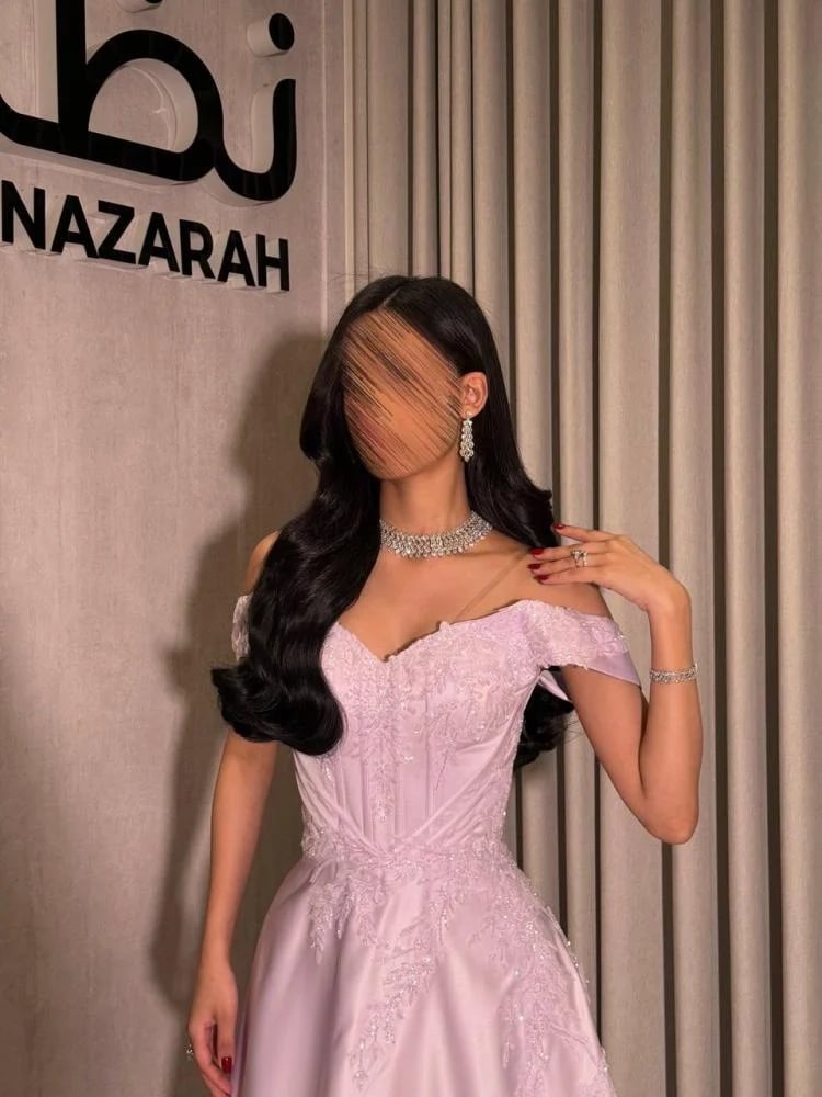فستان سهرة اوف شولدر