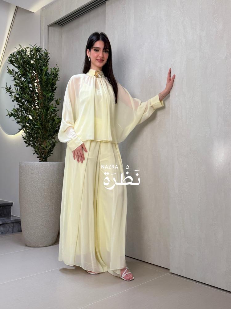 طقم شيفون باكسسوار مميز