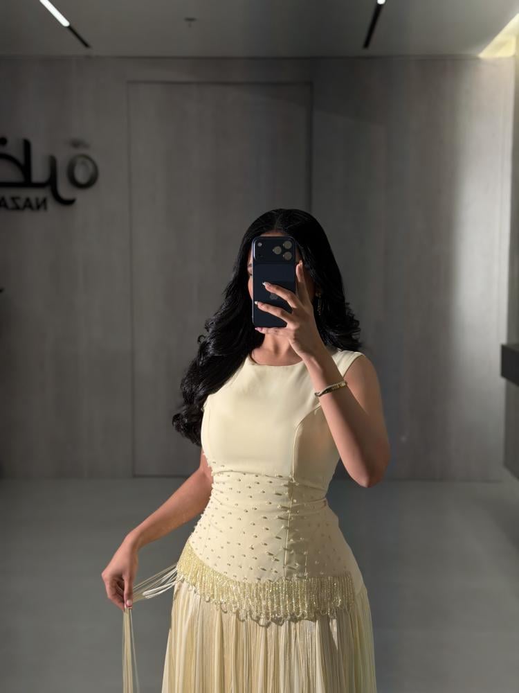 فستان سهره ناعم هدب