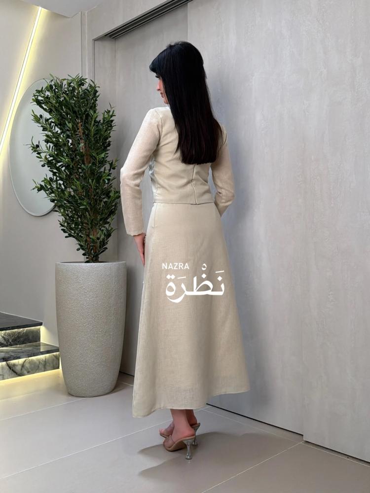 طقم تنوره وبلوزه بتطريز مميز