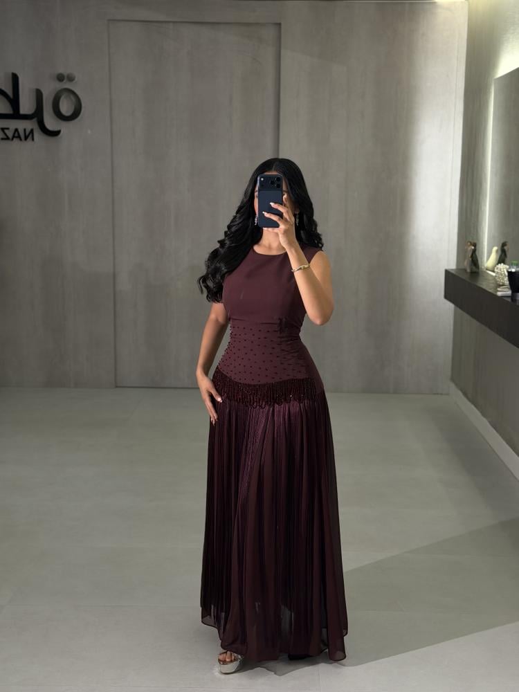 فستان سهره ناعم هدب