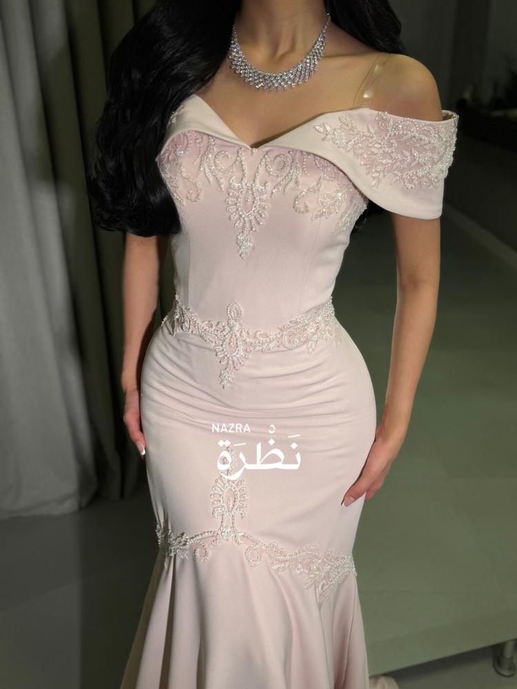 فستان سهره كريب اوف شولدر