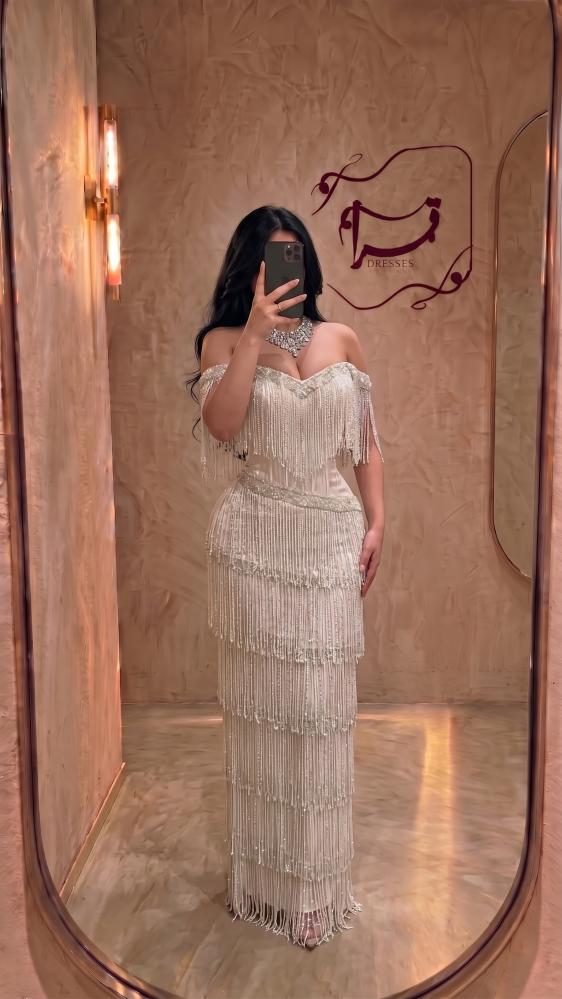 فستان ربفا الابيض