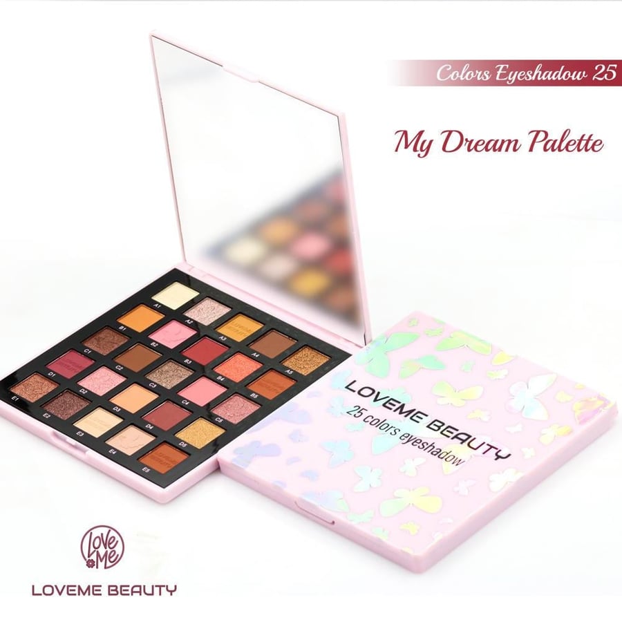 Eyeshadow palette My Dream 25 distinctive eye shadows from Lavmi Beauty