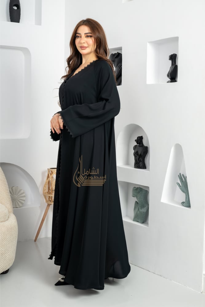 عبايه كلوش تفاصيل المثلثات -رقم المودل 403