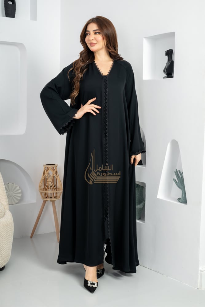 عبايه كلوش تفاصيل المثلثات -رقم المودل 403