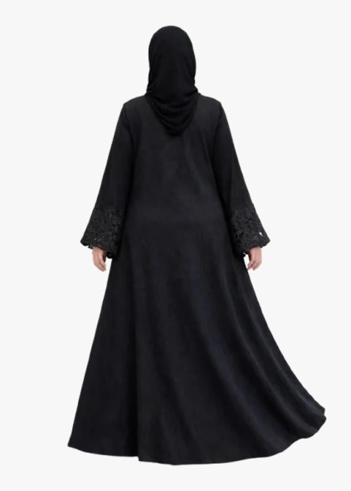 عباية ملكي كوري بتفاصيل دانتيل فاخرة
