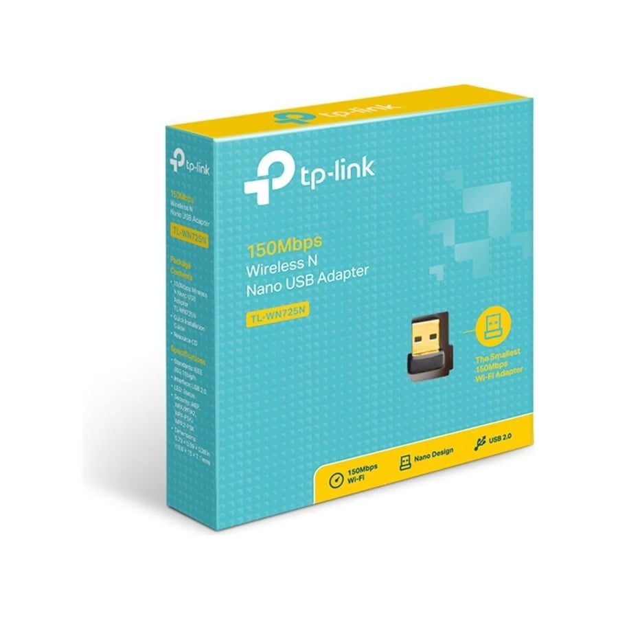 لاقط واي فاي يو اس بي تي بي لينك نانو TP-Link TL-WN725N بسرعة 150 ميجابت