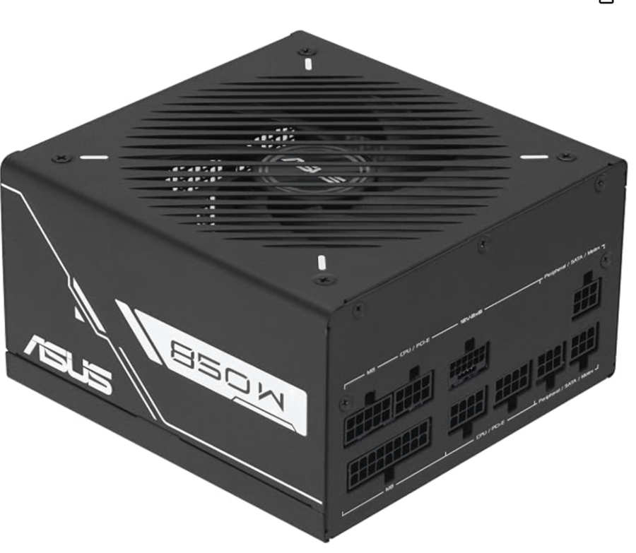 ASUS PRIME POWER SUPPLY TO FIT  AP-850P 80+ Plus 850W PCIe 5.0 and ATX 3.0