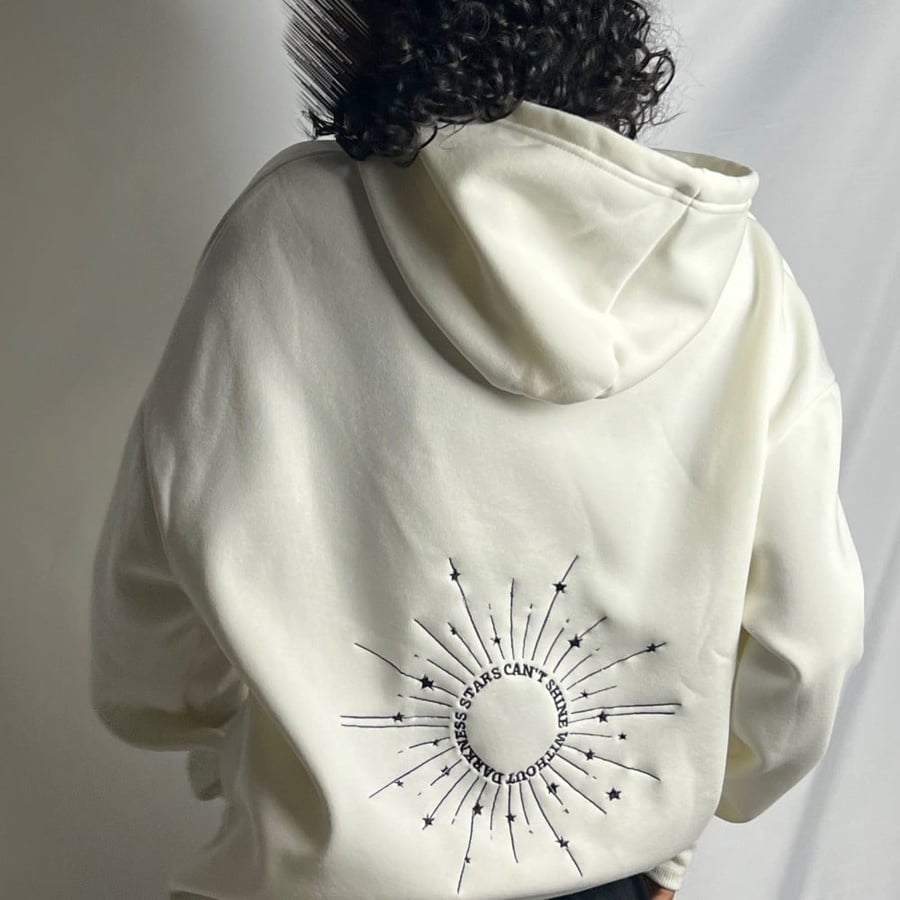 هودي ابيض -OverSize-