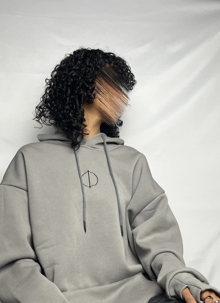 هودي رمادي -OverSize-