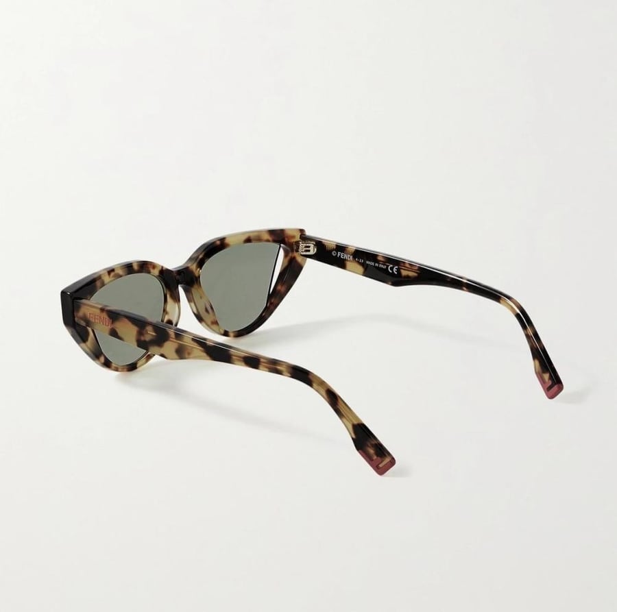 Fendi Brown Green Sunglasses