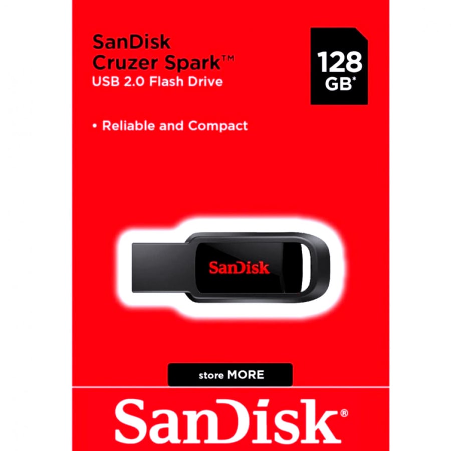 فلاش ممري USB 2 0 Flash Drive سعة 128 قيقا بايت SanDisk Cruzer Spark