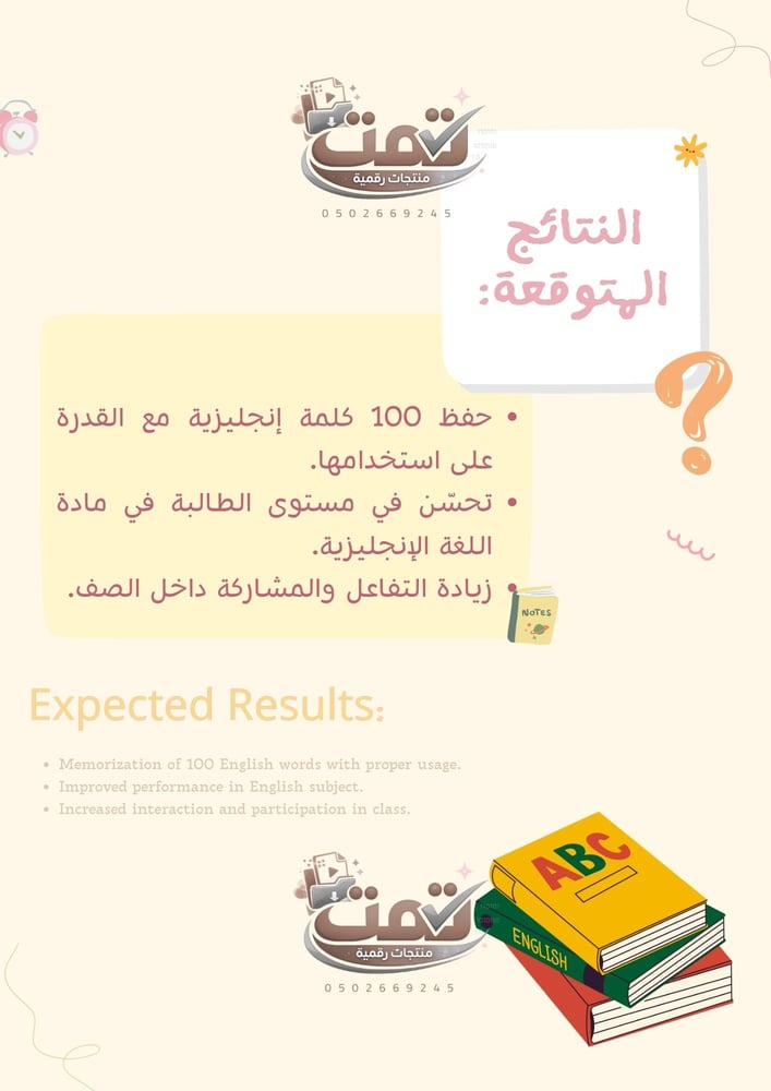 مبادة رائعة للغة الإنجليزية ( حفظ 100 كلمة )