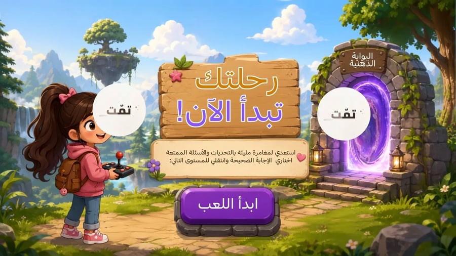 لعبة البوابة الذهنية | لعبة تفاعلية بالعصا السحرية والذكاء الاصطناعي