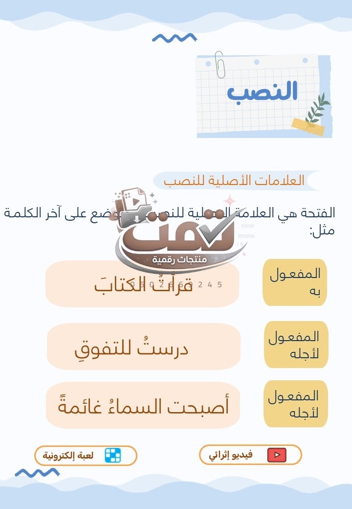 إنتاج معرفي علامات الإعراب | تبسيط العلامات الأصلية والفرعية لكل علامة فيديو ولعبة الكترونية