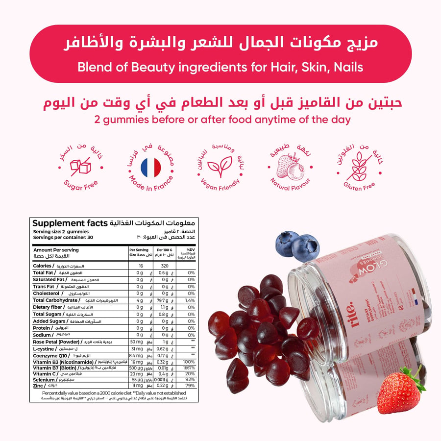قاميز قلو من رايت - معلومات المكونات الغذائية