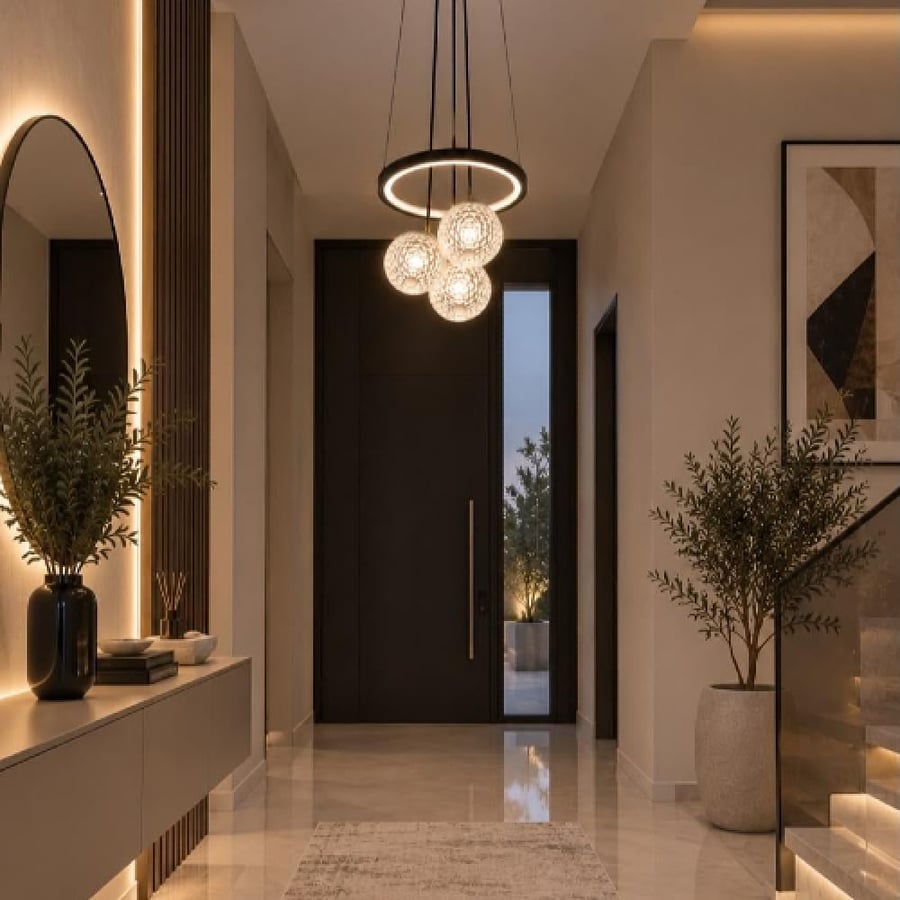 ثريا دائرية مودرن بثلاث كرات