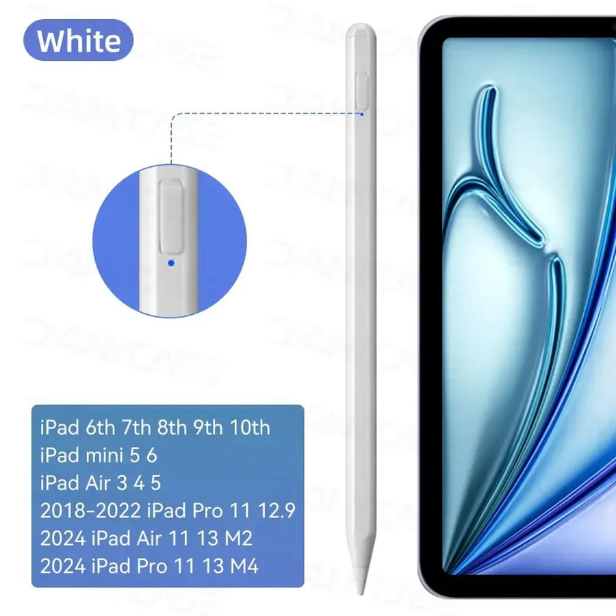 قلم iPad 2024/Pro/Air/Mini مع Palm Rejection