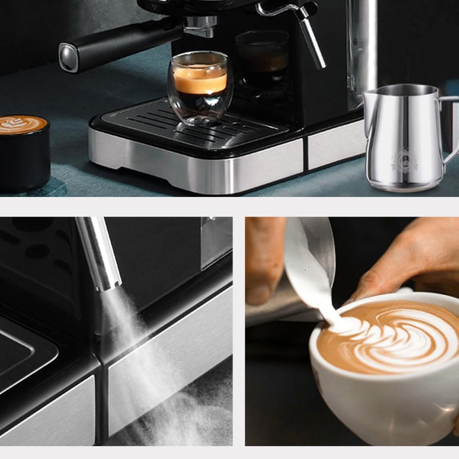 آلة قهوة إسبريسو HiBREW شبه أوتوماتيكية 20 بار