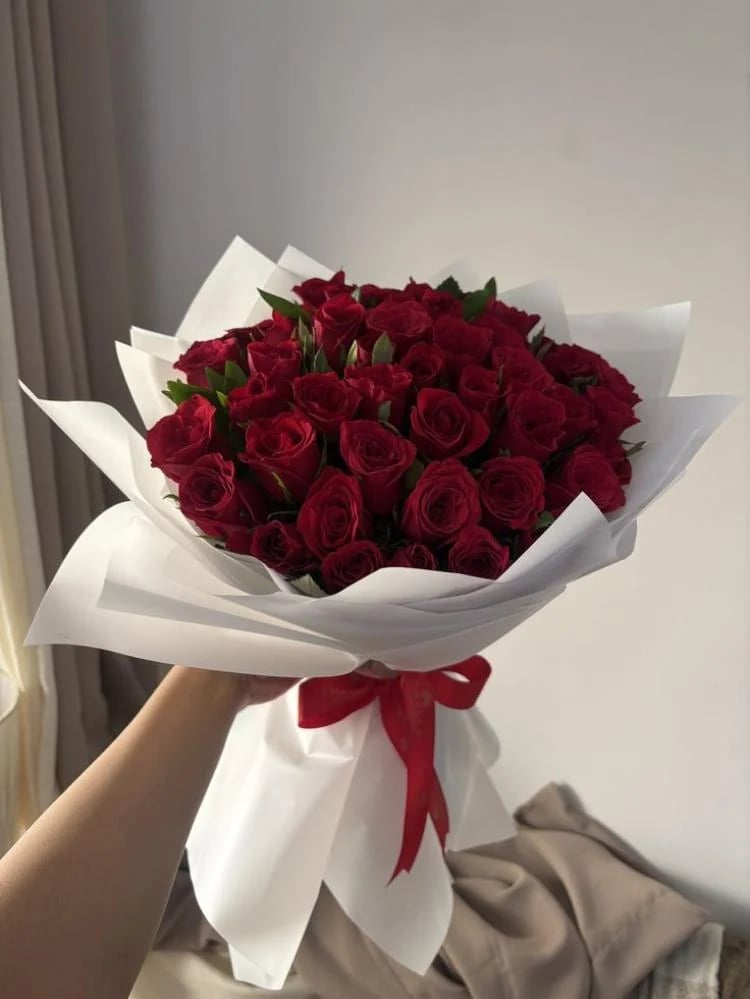 باقة ورد احمر 50 ورده