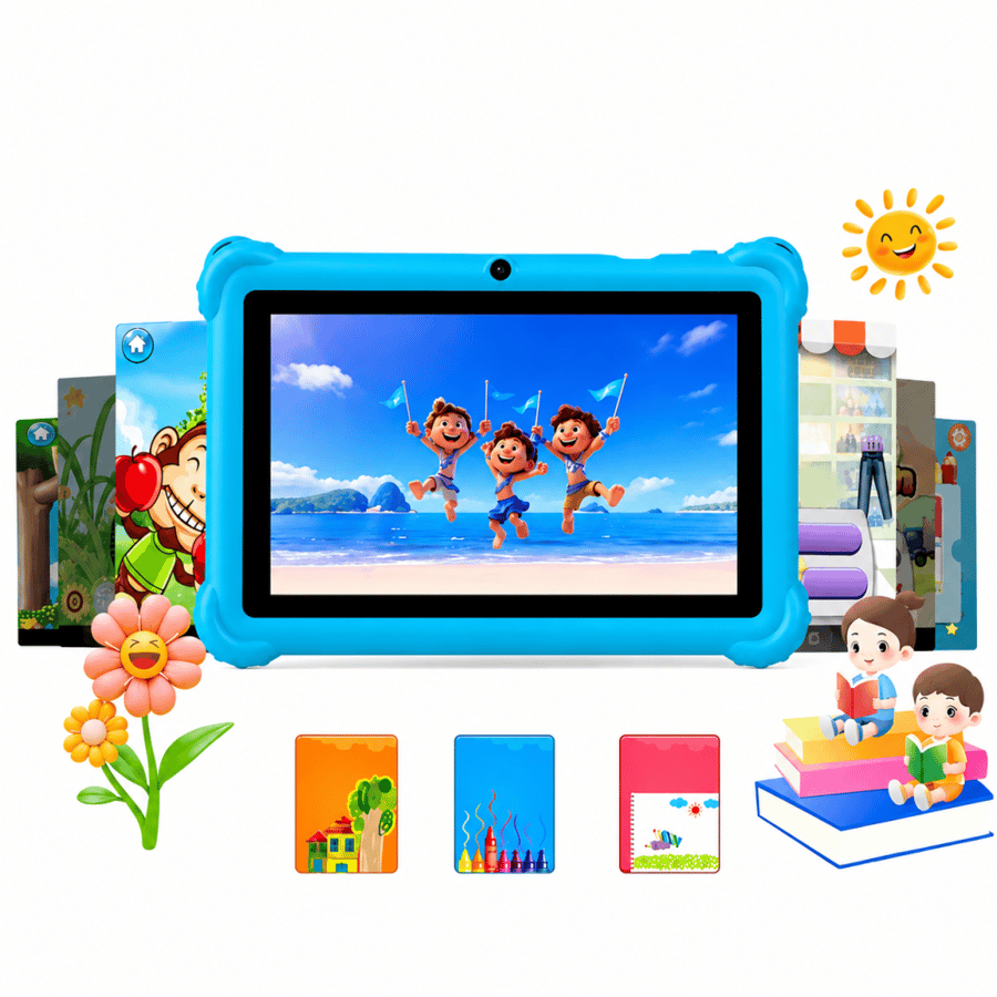 تابلت الأطفال Zplus K100 بشاشة 7 بوصة – أندرويد 13، رام 6GB، ذاكرة 128GB