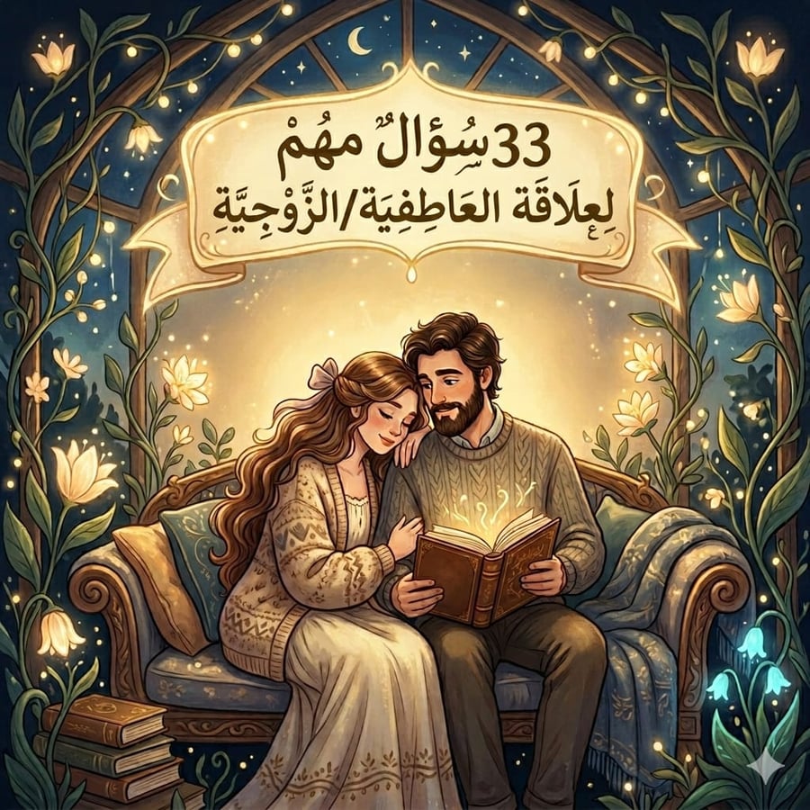 ٣٣ سؤال مهم ل العلاقة العاطفية /الزوجية