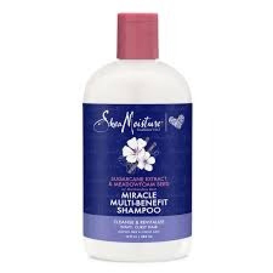 Shea Moisture Miracle Multi Benefit Hair Shampoo 384ml with Sugarcane Extract