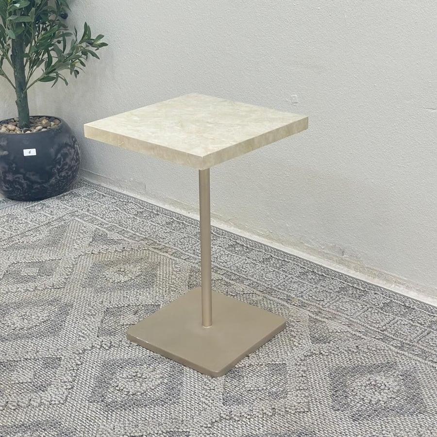 Service table surface alternative marble base iron color mixed