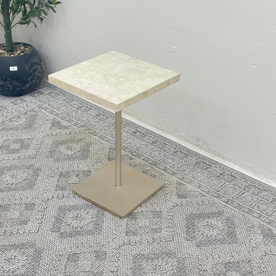 Service table surface alternative marble base iron color mixed