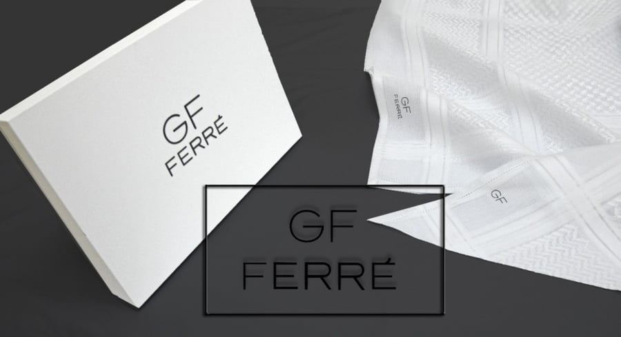شماغ GF FERR ابيض موديل FLW
