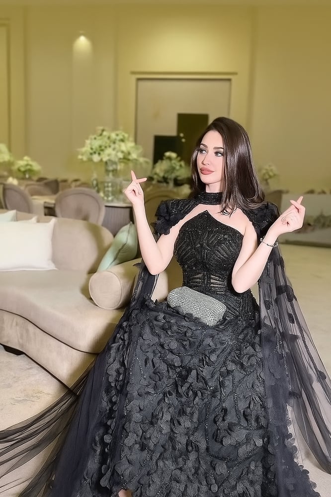 فستان سهرة طويل تل بورود ثلاثية الأبعاد بتصميم A-Line ناعم وفاخر