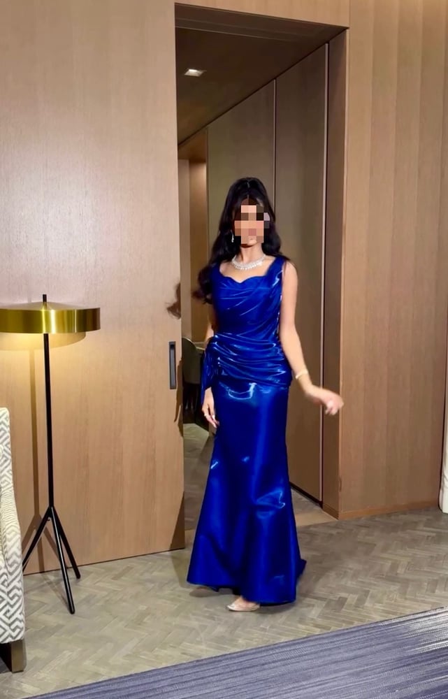 Elegant dress, Mikado shine