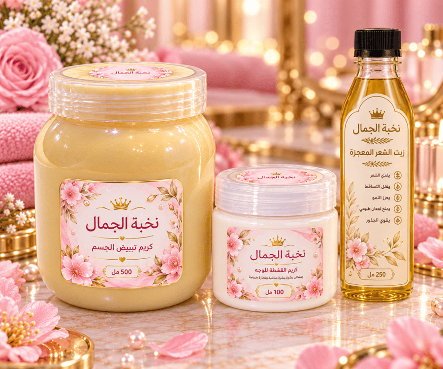 بكج العنايه الملكي للبشرة والشعر
