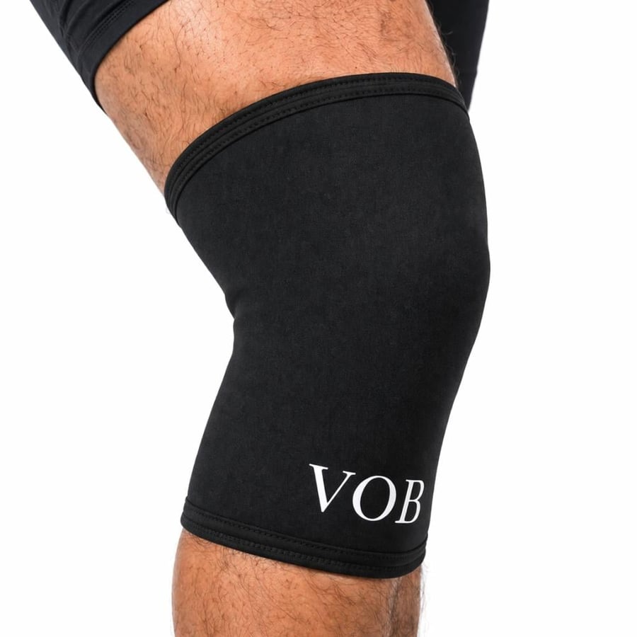 ربطة ركبة 7 ملم أسود - 7mm Knee Sleeve
