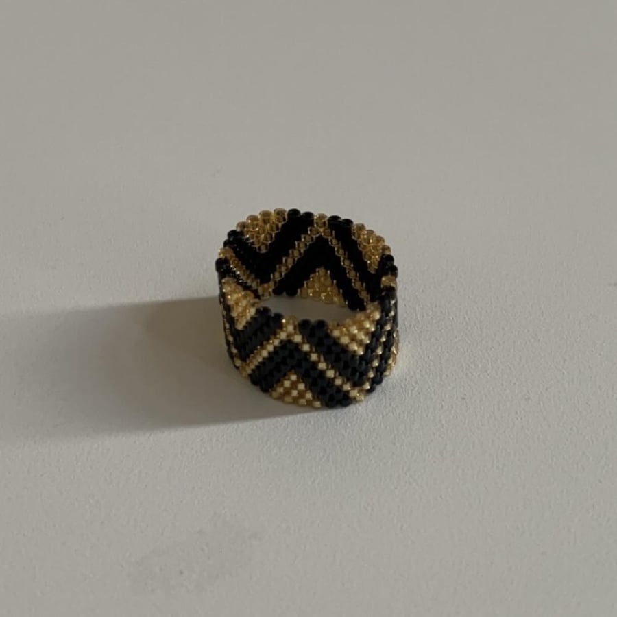 خاتم مثلثات - Ring Free Size