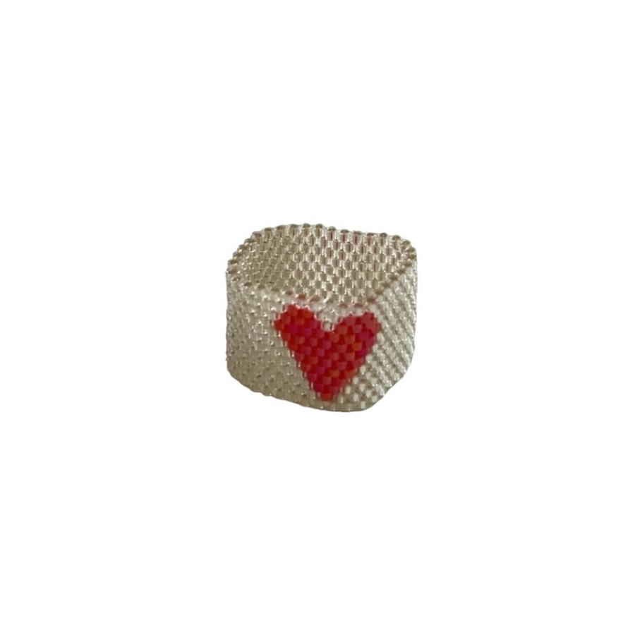 خاتم قلب - Ring Free Size