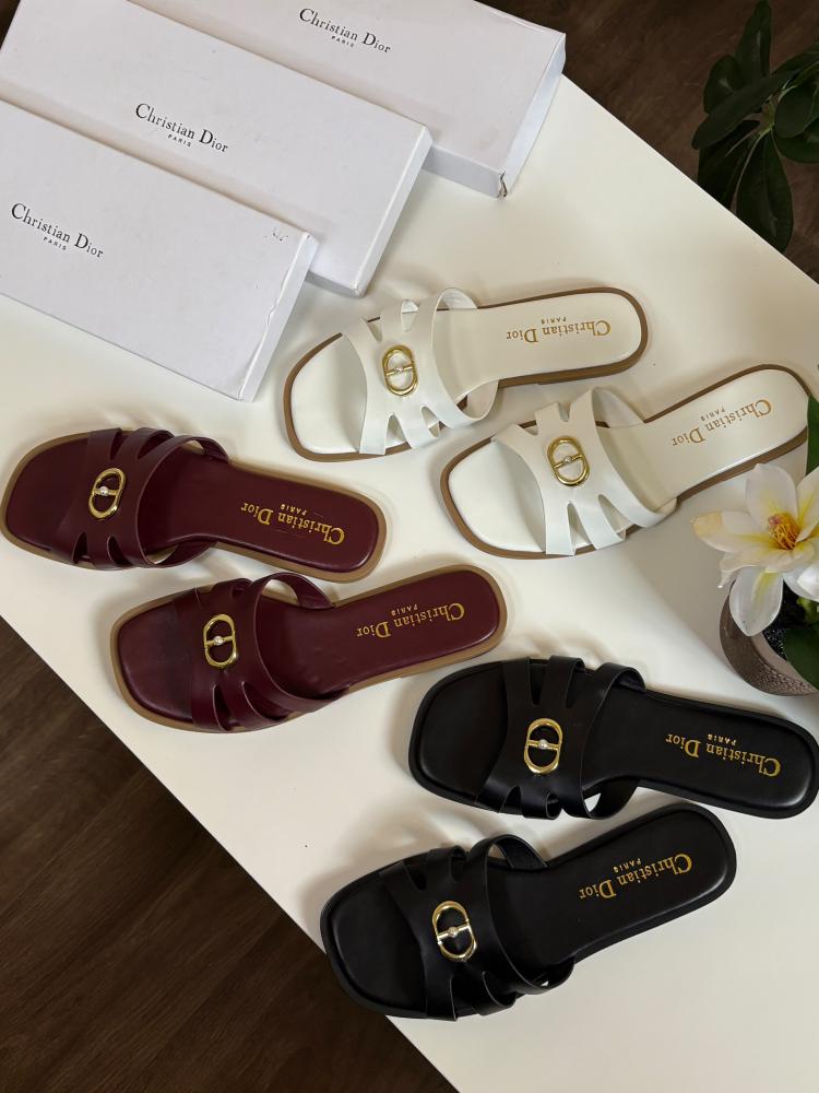نعال ديور فلات نسائي أنيق (Dior Mule)