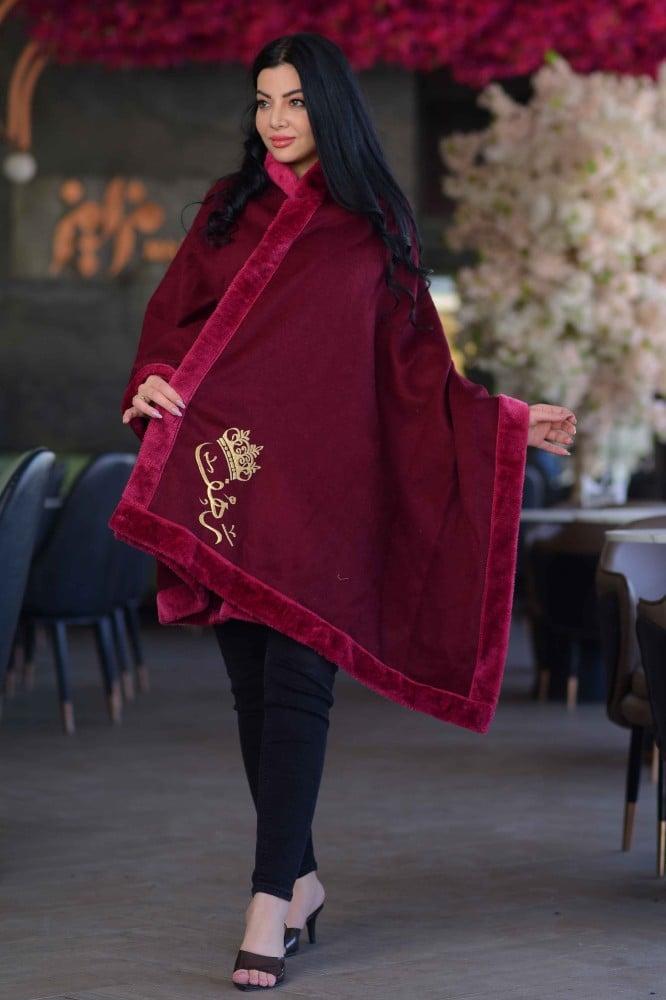 وشاح الأناقة عنابي