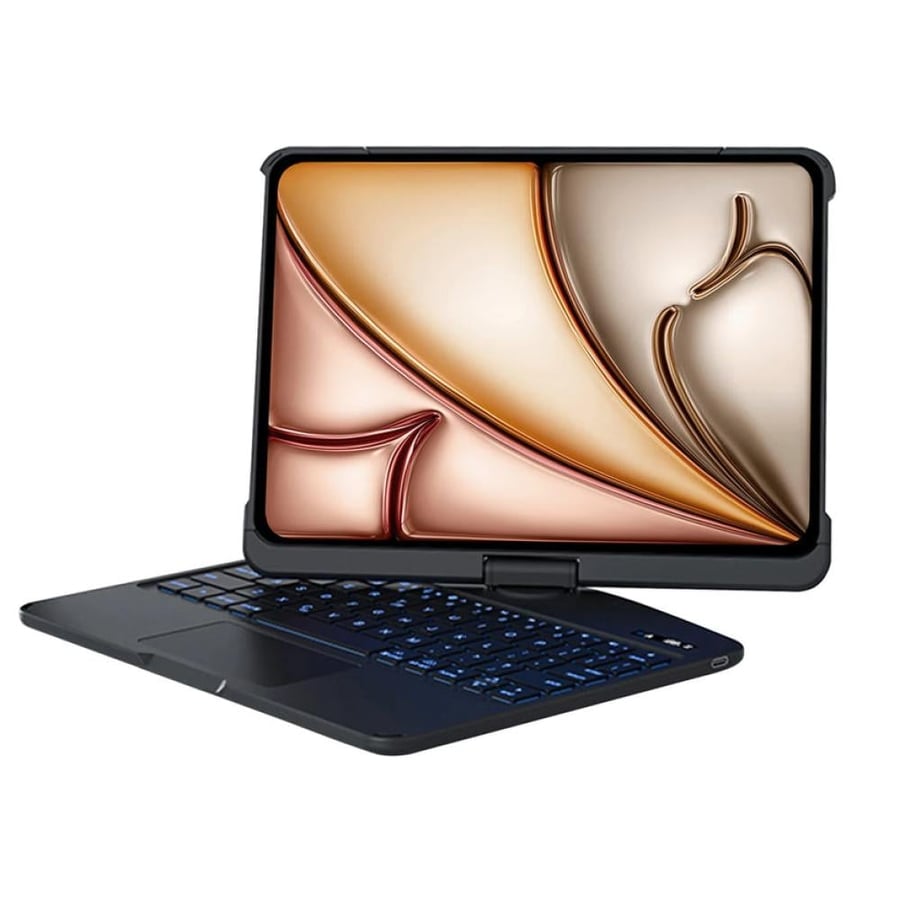 غطاء لوحة مفاتيح شفاف من Nevcase Y2K قابل للدوران 360 درجة لجهاز iPad