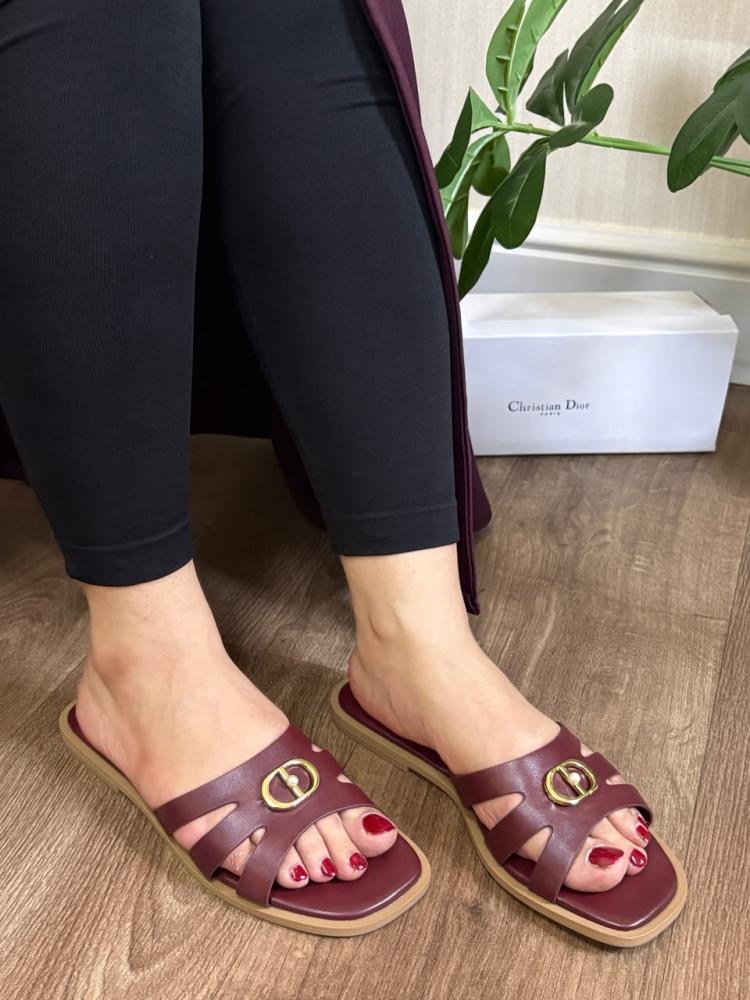 نعال ديور فلات نسائي أنيق (Dior Mule)