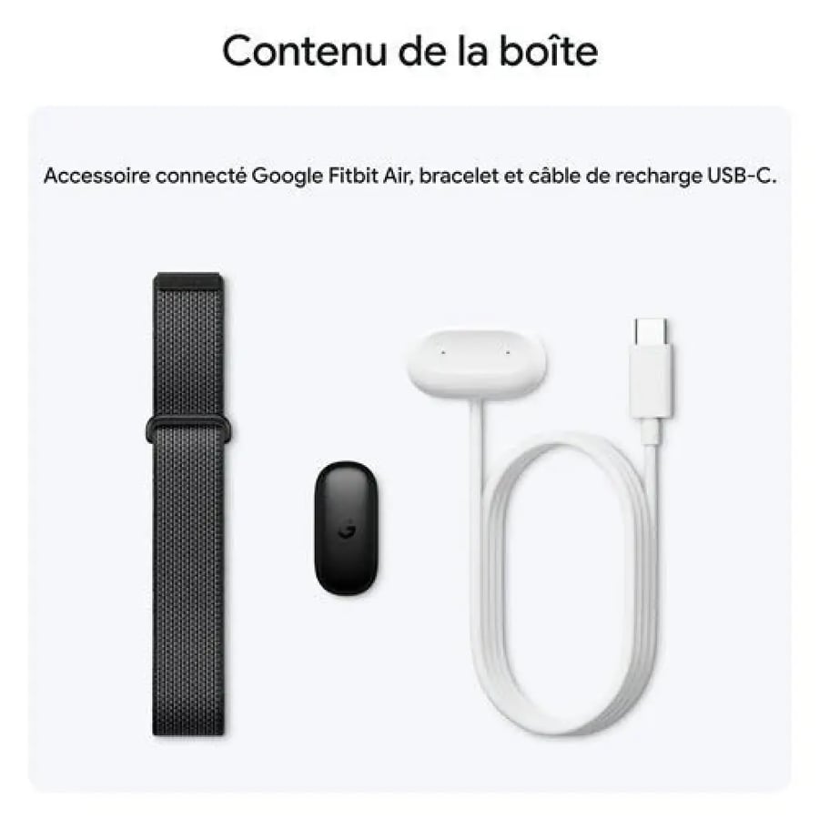 فيتبيت اير ( FITBIT AIR) - SPO2 - سوار ذكي لقياس نبضات القلب - تتبع الأنشطة الرياضية - بلوتوث 5.0 - بطارية تدوم 7 أيام - مقاومة للماء حتى 50 متر - بألوان متعددة